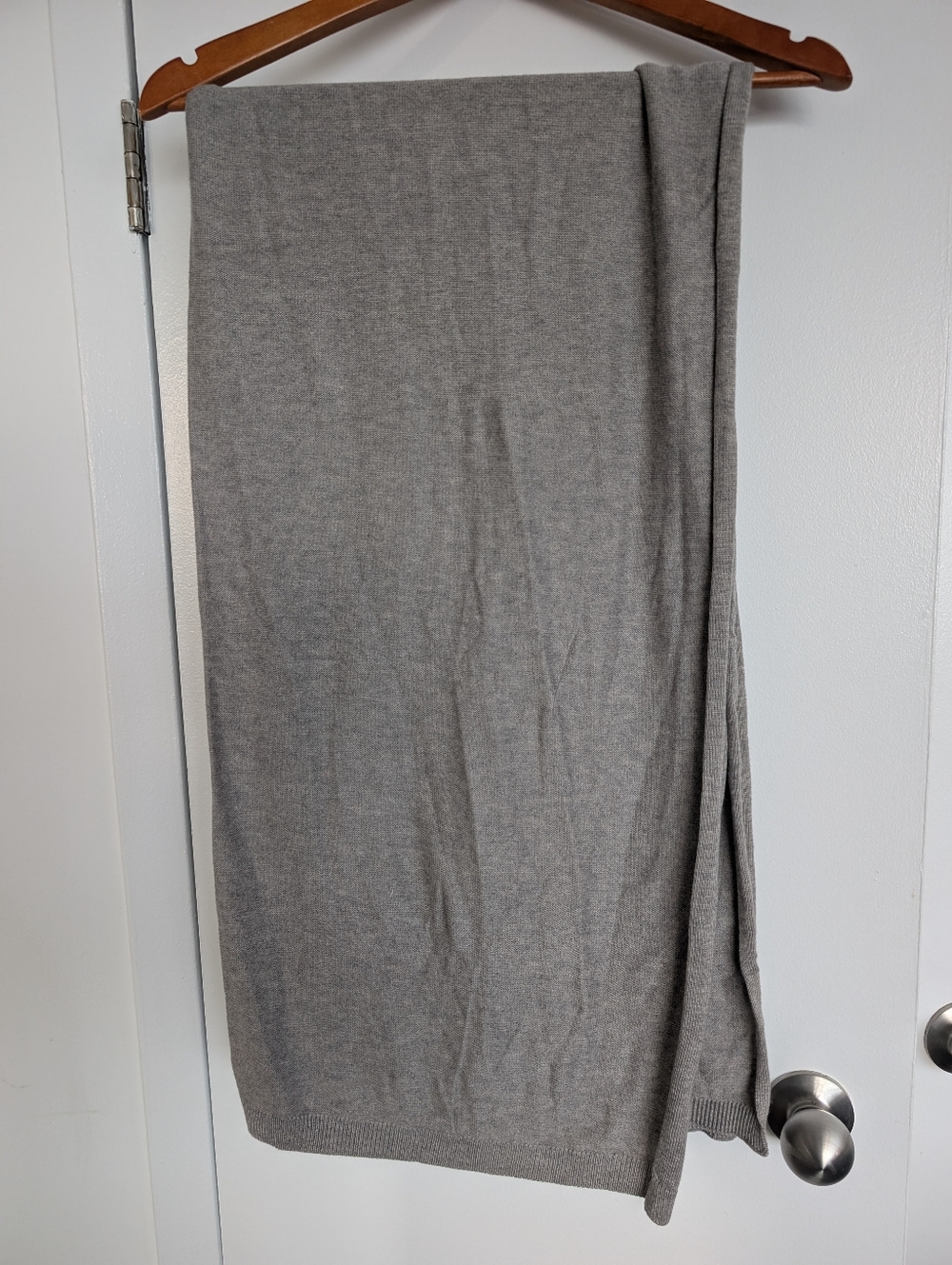 Grey Knit Shawl